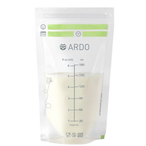 Ardo Easy Breast Milk Storage Bag, Pack Of 25 | Store Breast Milk Up To 12 Months In The Freezer | Odorless, Tasteless And Leak Protection