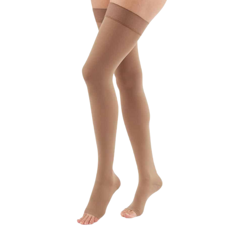 DUOMED/1 Thigh Open Toe Medical Compression Stocking